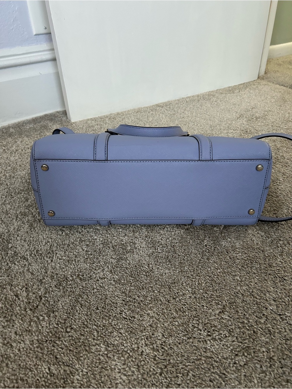 kate spade Periwinkle Leather Satchel Tote - Lavender Blue - Picture 7 of 16